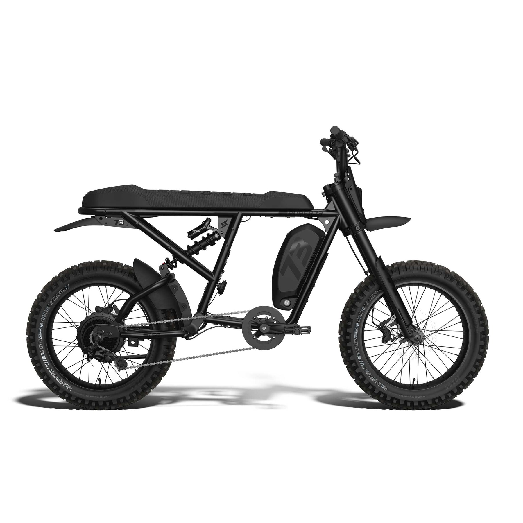 Super73 R Adventure Series SE electric bike in Blackout, right side profile
