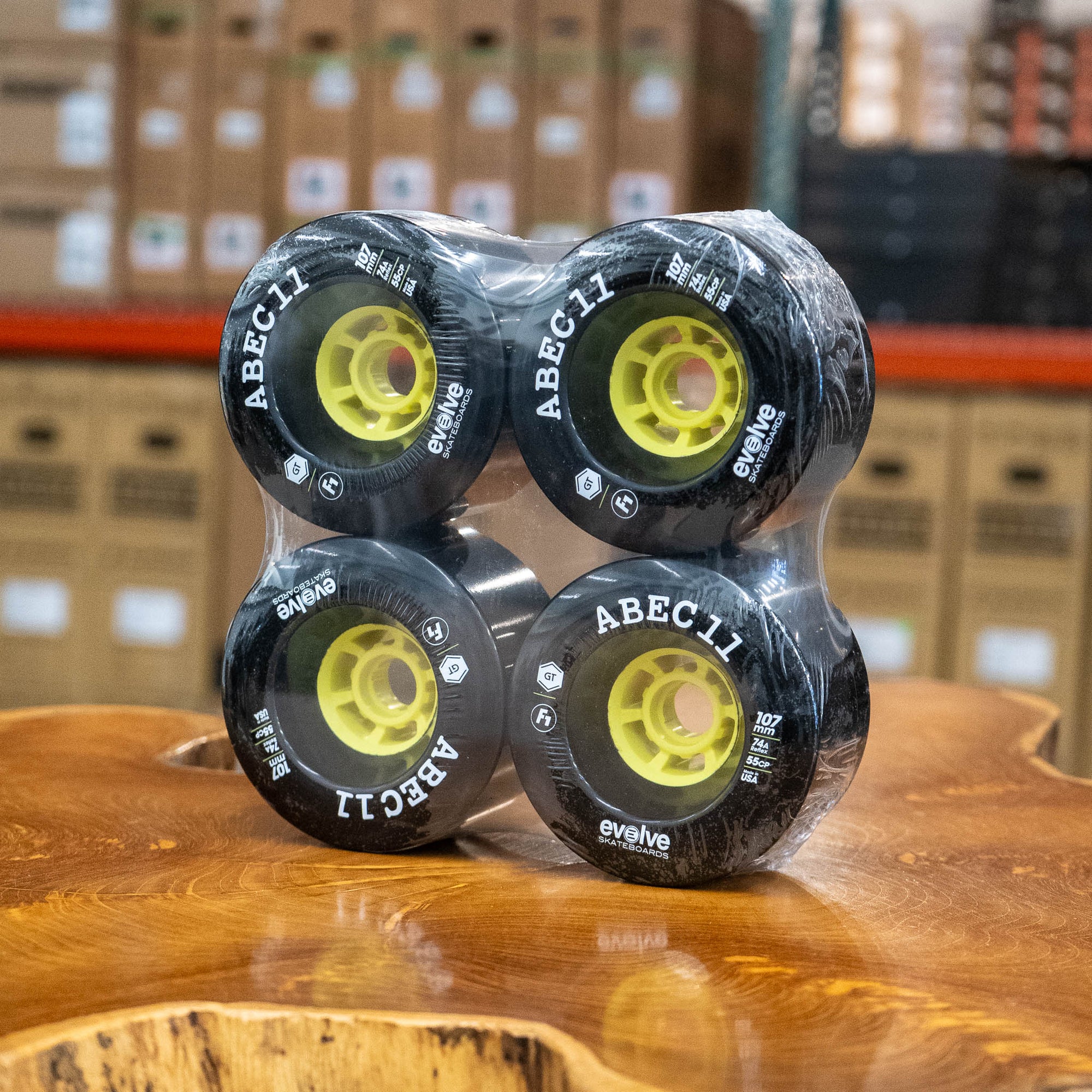 ABEC 107mm Longboard wheels set of four