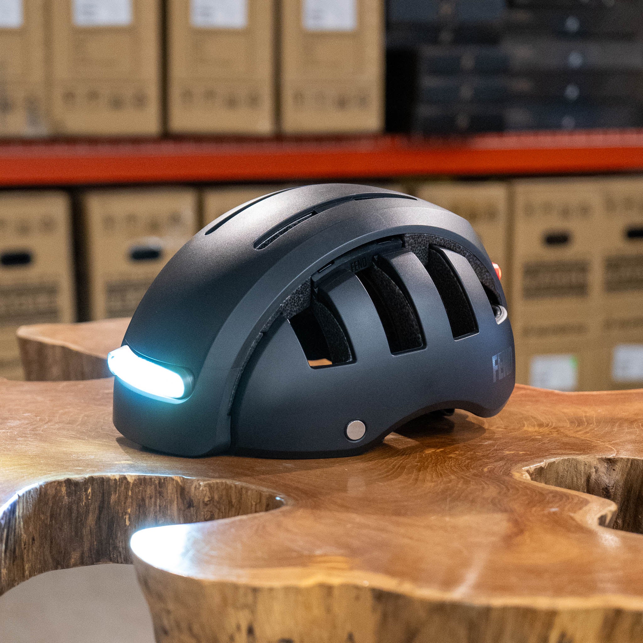 best foldable bike helmets FEND Super + Lights Collapsible Helmet
