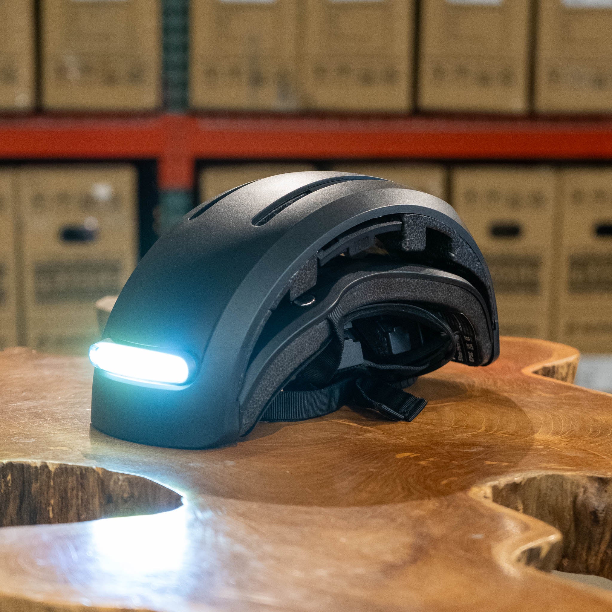 collapsible helmet motorcycle concepts FEND Super + Lights Collapsible Helmet