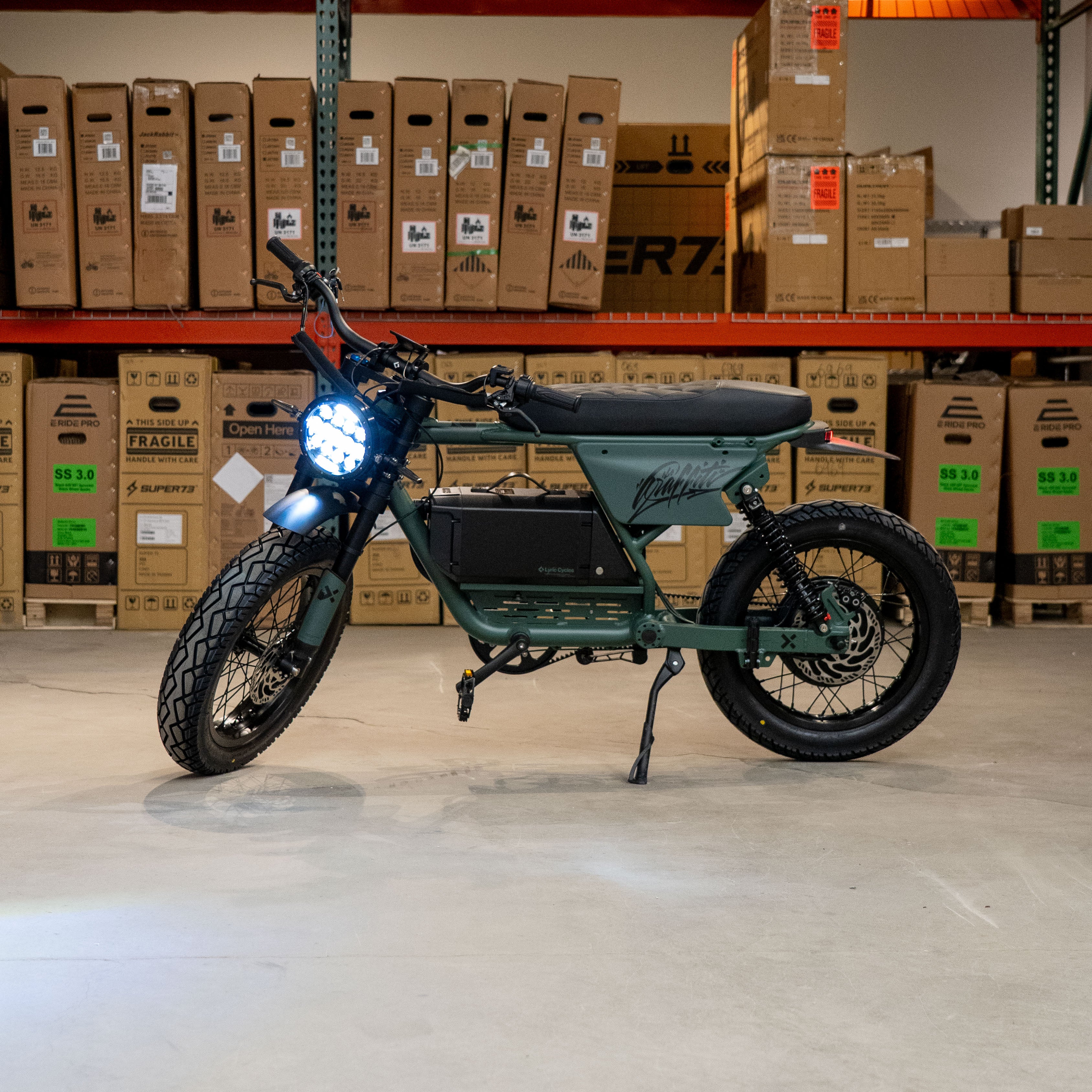 Graffiti X Electric Motor Bike - Lyric Cycles - Last Mile
