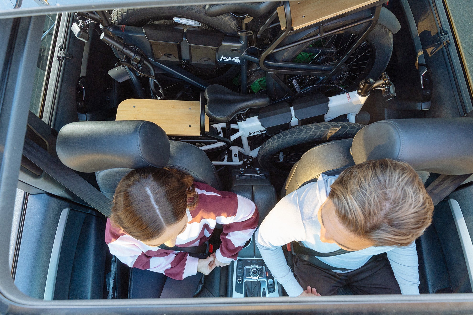 JackRabbit MG Cargo folded for compact storage