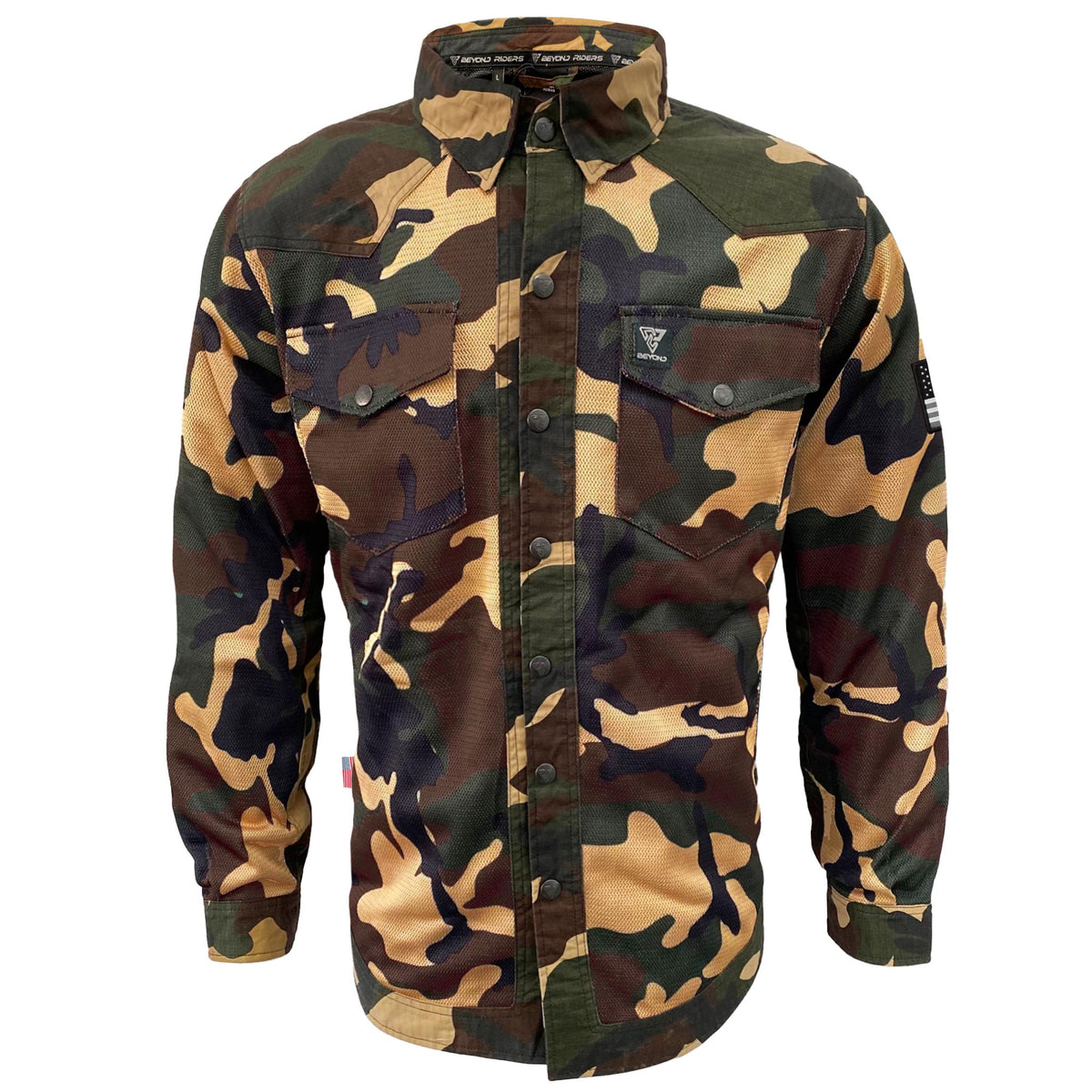 Summer Mesh Protective Camouflage Shirt &quot;Knight Hawk&quot; - Dark Color with Pads