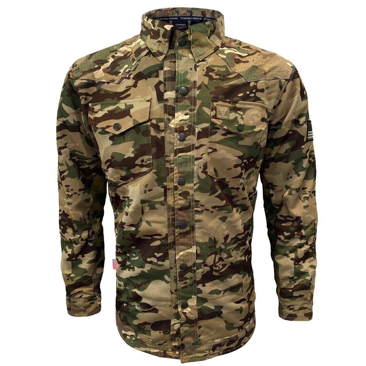 Summer Mesh Protective Camouflage Shirt &quot;Delta Four&quot; - Light Color with Pads