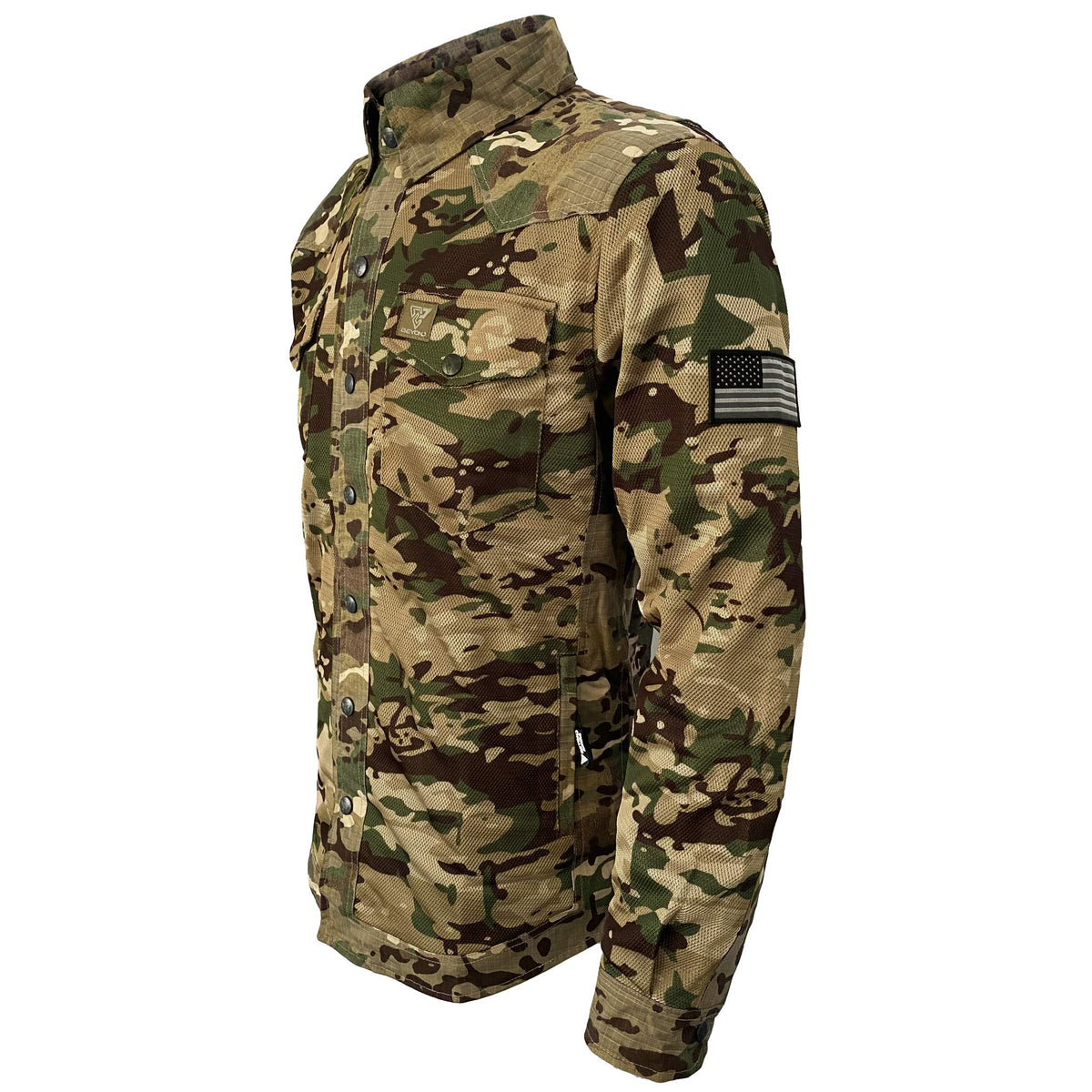 Summer Mesh Protective Camouflage Shirt &quot;Delta Four&quot; - Light Color with Pads