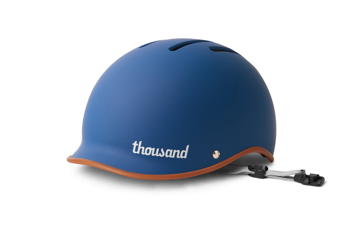 Thousand Heritage 2.0 helmet in Old Skool Blue, front three-quarter view