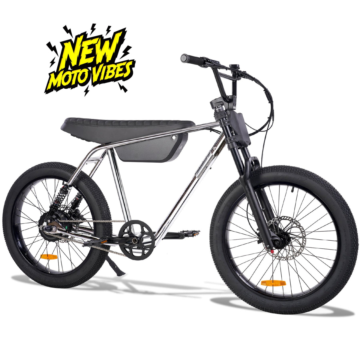 Zooz Ultra Flex G2 Low Bar in Chrome, three-quarter front view