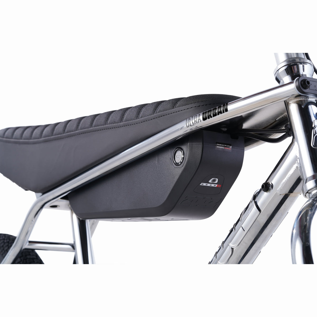 Zooz Ultra Ripster 52V battery on its metal mounting plate