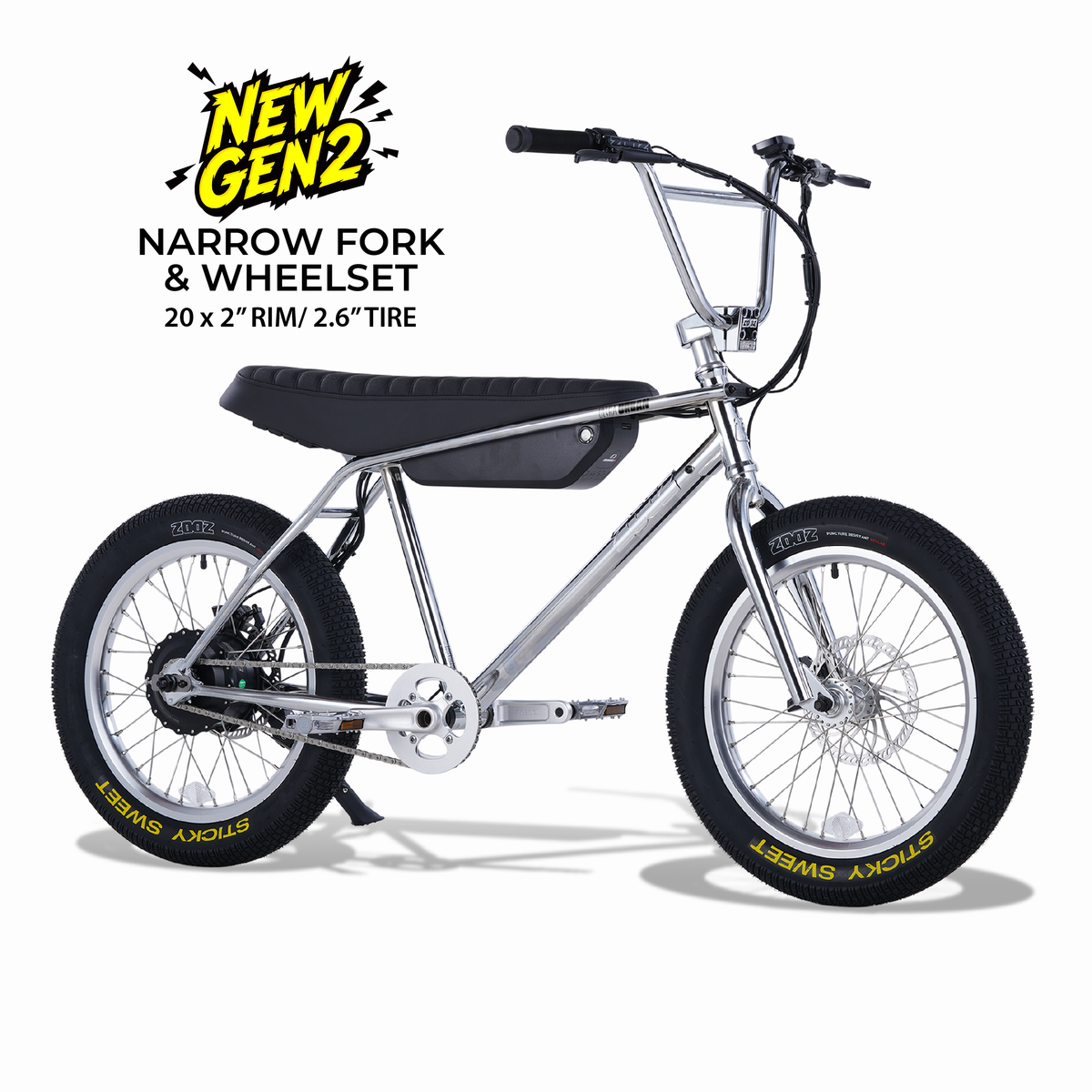 Zooz Ultra Ripster Gen 2 in Chrome, front three-quarter view