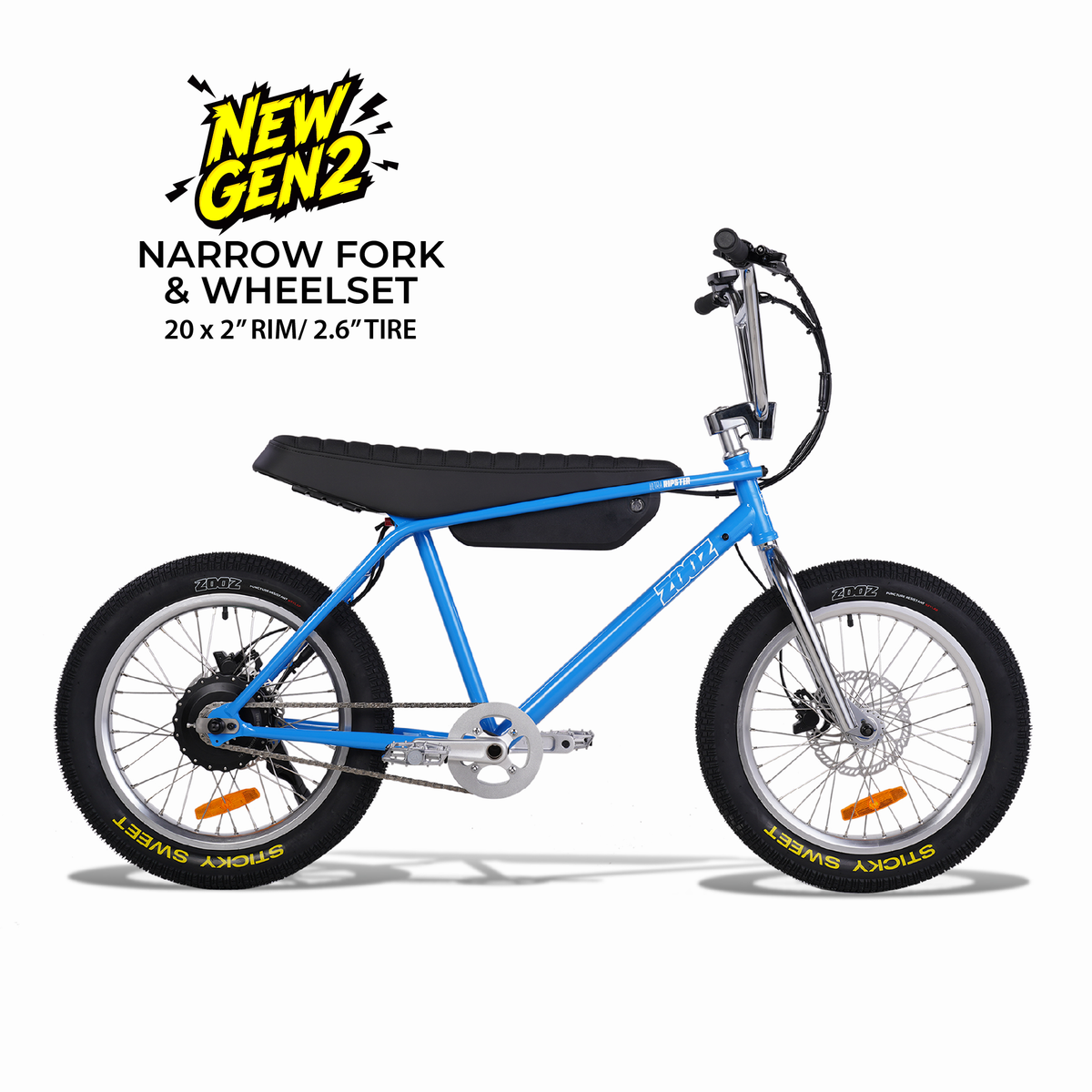 Zooz Ultra Ripster Gen 2 in Newport Blue, side profile