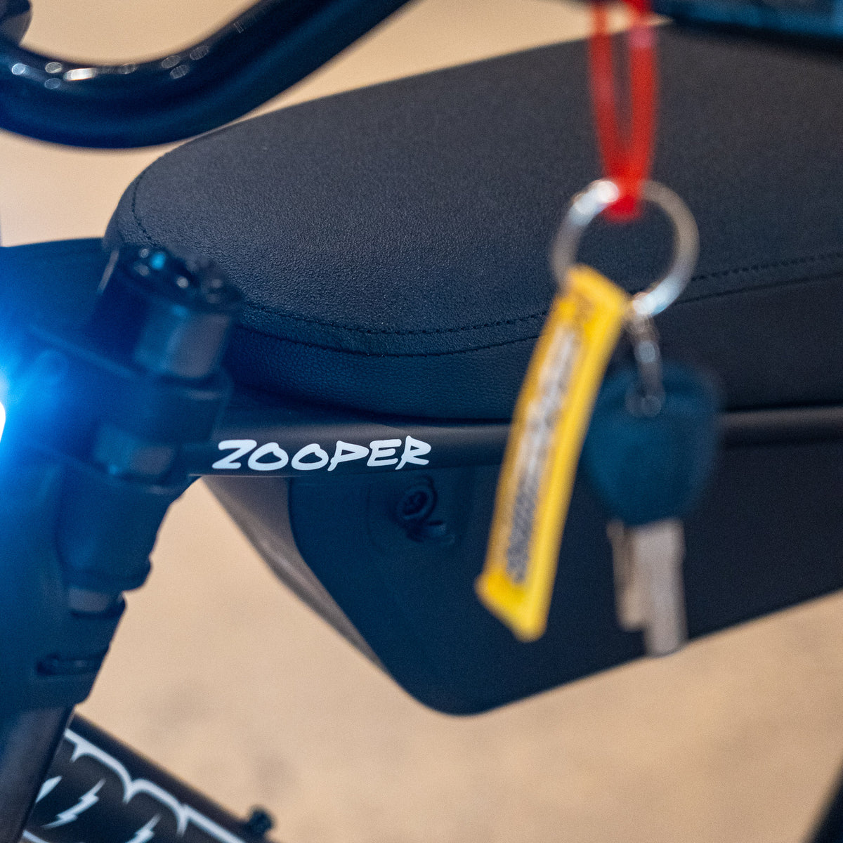 Zooz Zooper electric bike at Last Mile NYC showroom.