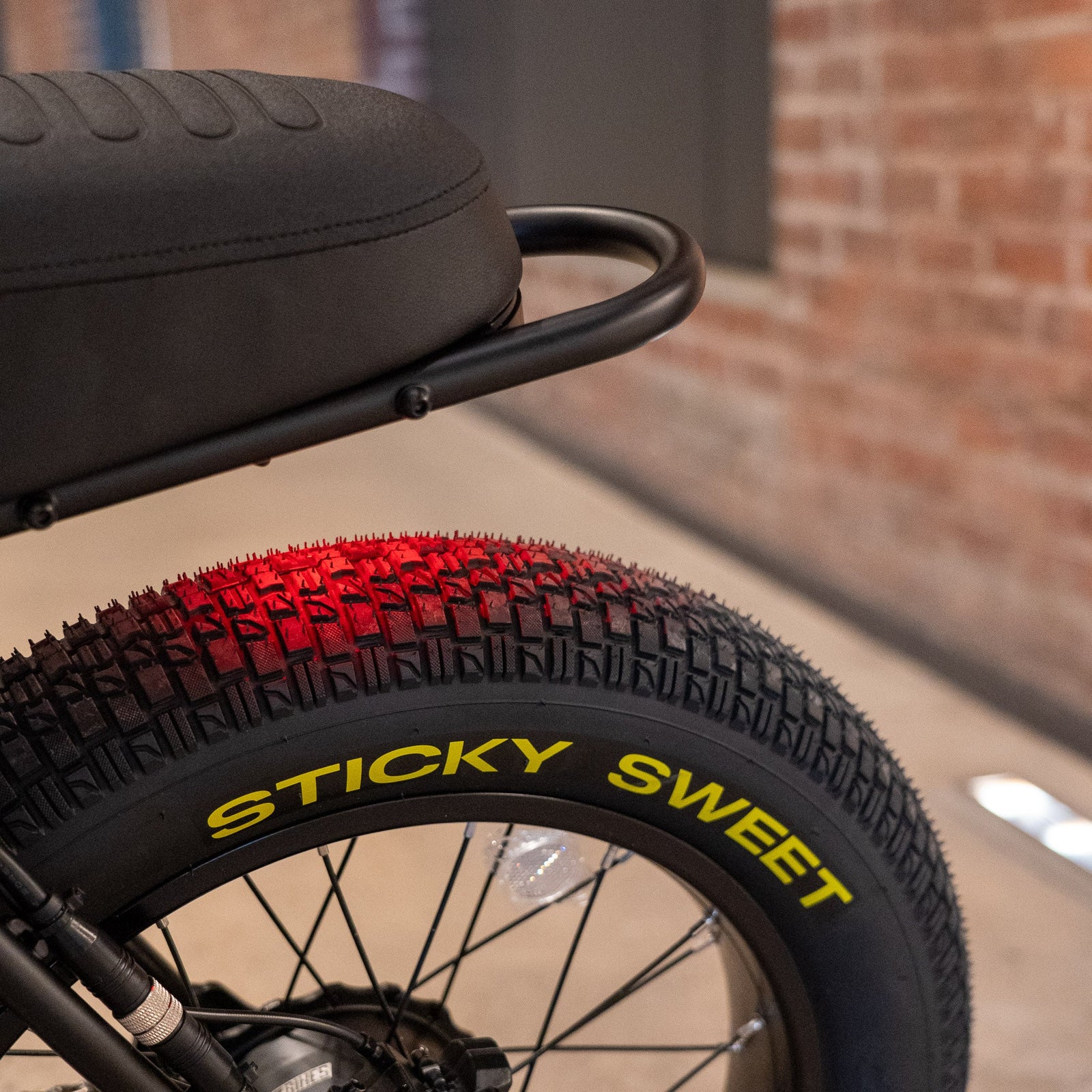 Zooz Zooper rear fat tire and bench seat with tail light lit