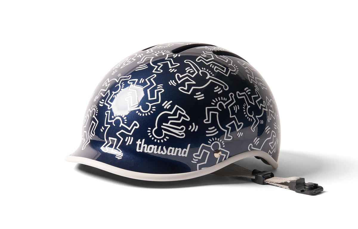 Thousand Heritage 2.0 helmet, Keith Haring Pop and Lock, front three-quarter view