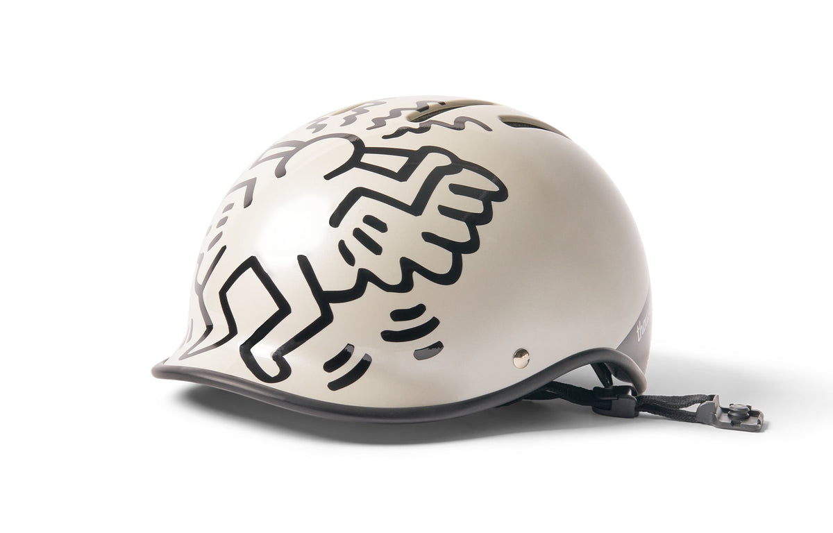 Thousand Heritage 2.0 helmet, Keith Haring Take Flight, front three-quarter view