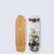 Top down and bottom up view of the Arbor Bamboo Pilsner 29in. complete skateboard. 