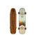 Top down and bottom up view of Arbor Foundation Shakedown 34 in. Hybrid complete skateboard. 