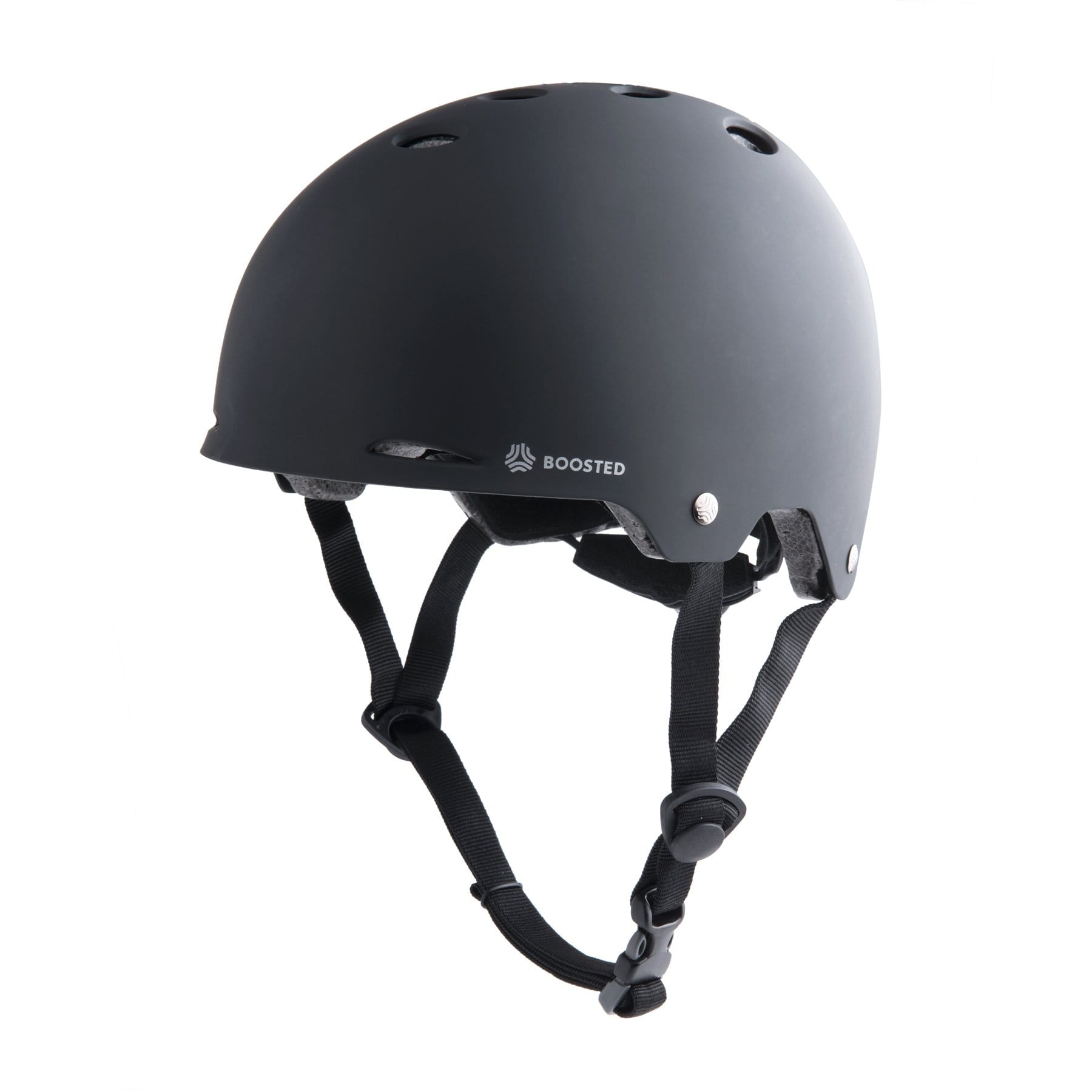 Half Profile, front view of Boosted Helmet W/ MIPS Technology